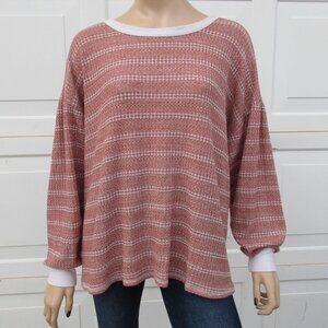 🌸SOLD🌸 Buckle BKE Top Size Small Striped Open Back Shirt